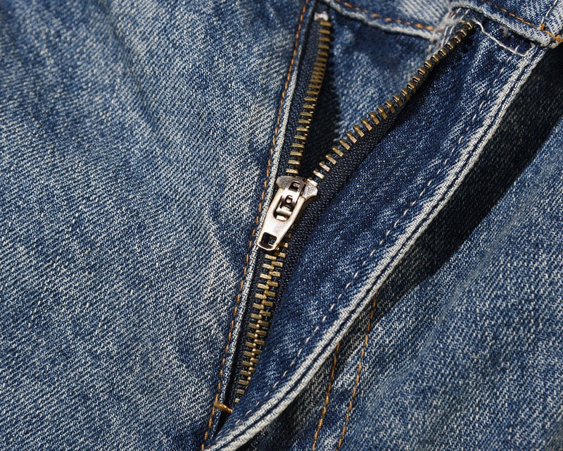 "Wavy" Flared Denim