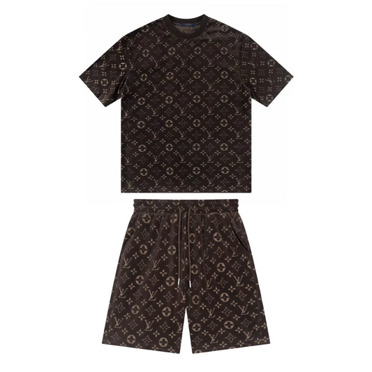 Monogram Short Set aus Premium Baumwolle