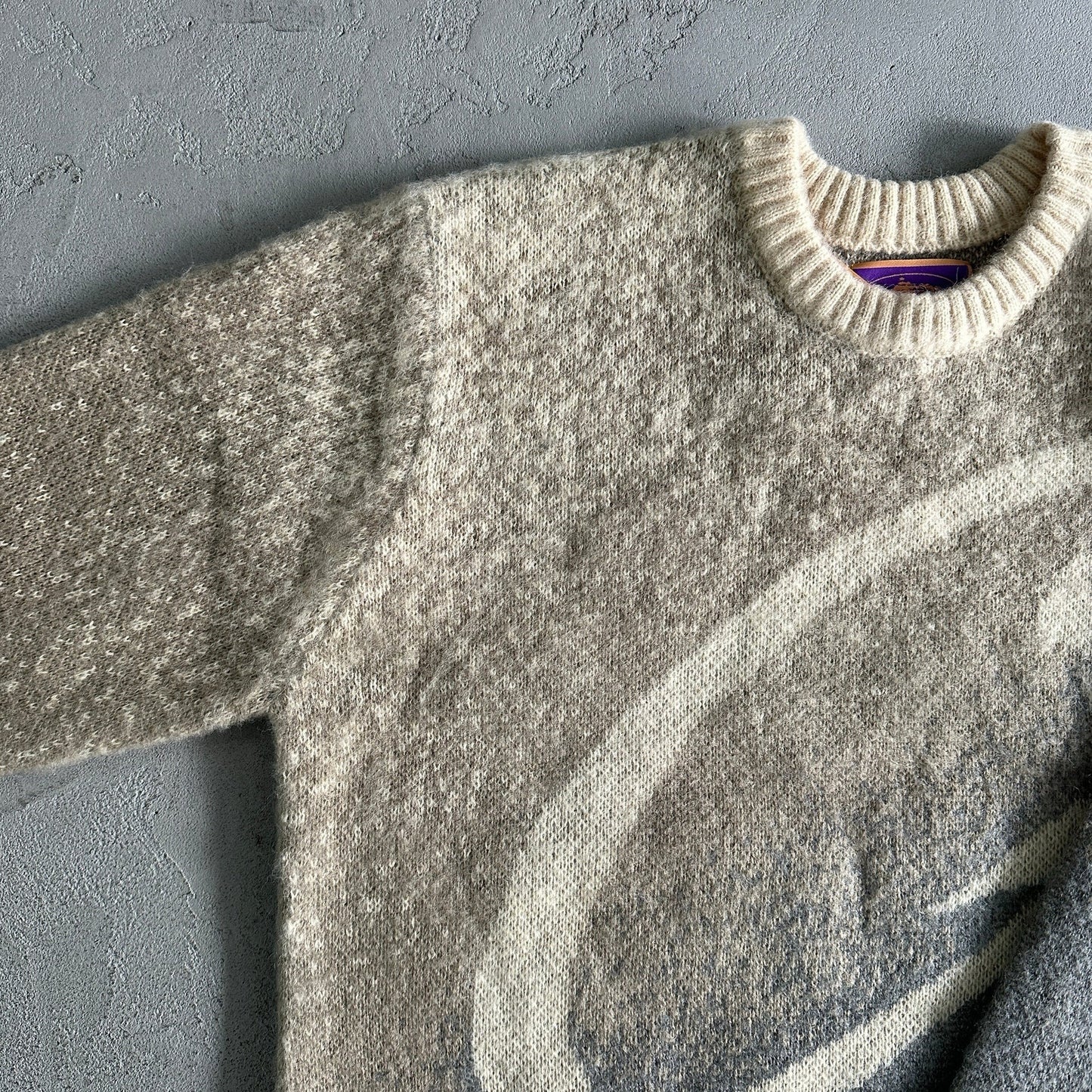TZ Mohair Beige/Grau