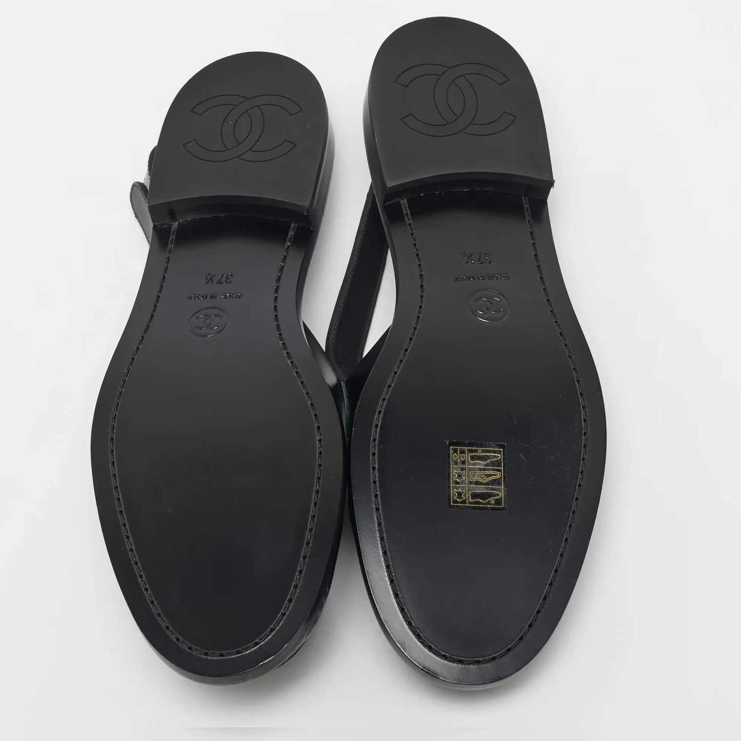 Flache Loafer Schwarz