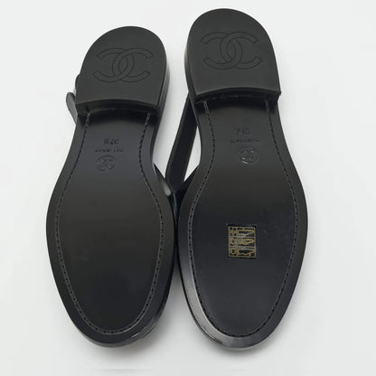 Flache Loafer Schwarz