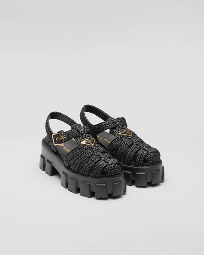 Gehäkelte Monolith Sandalen