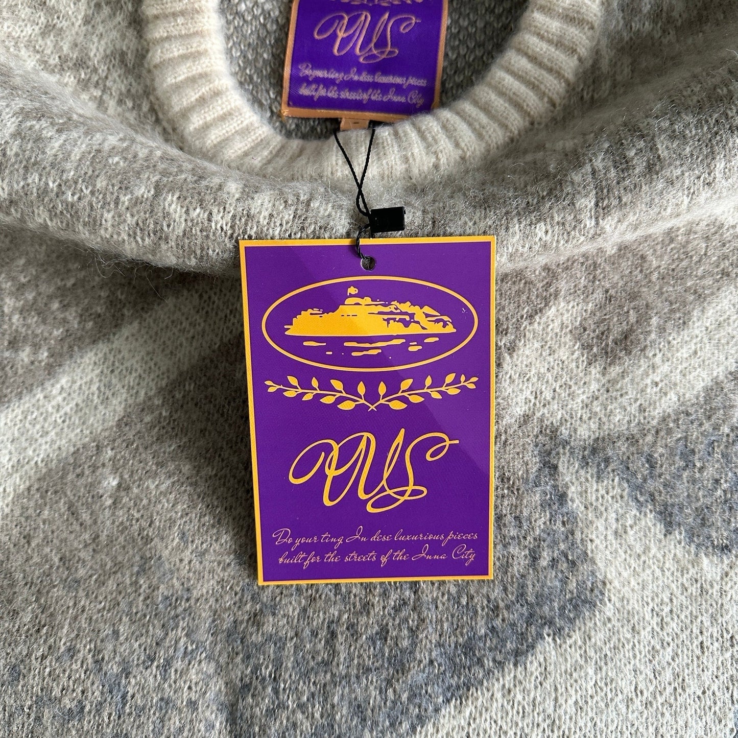 TZ Mohair Beige/Grau