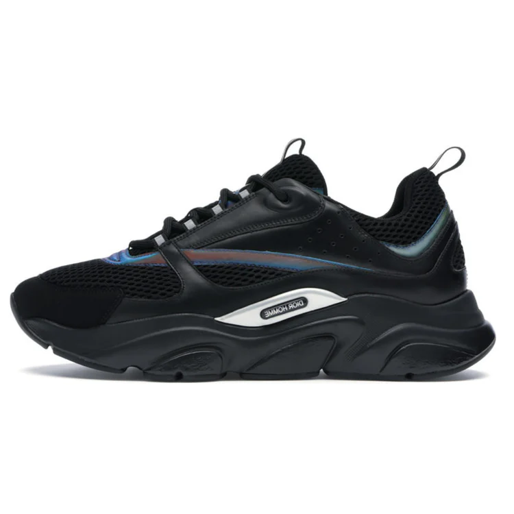 "22 Sneaker" Black Reflective Rainbow